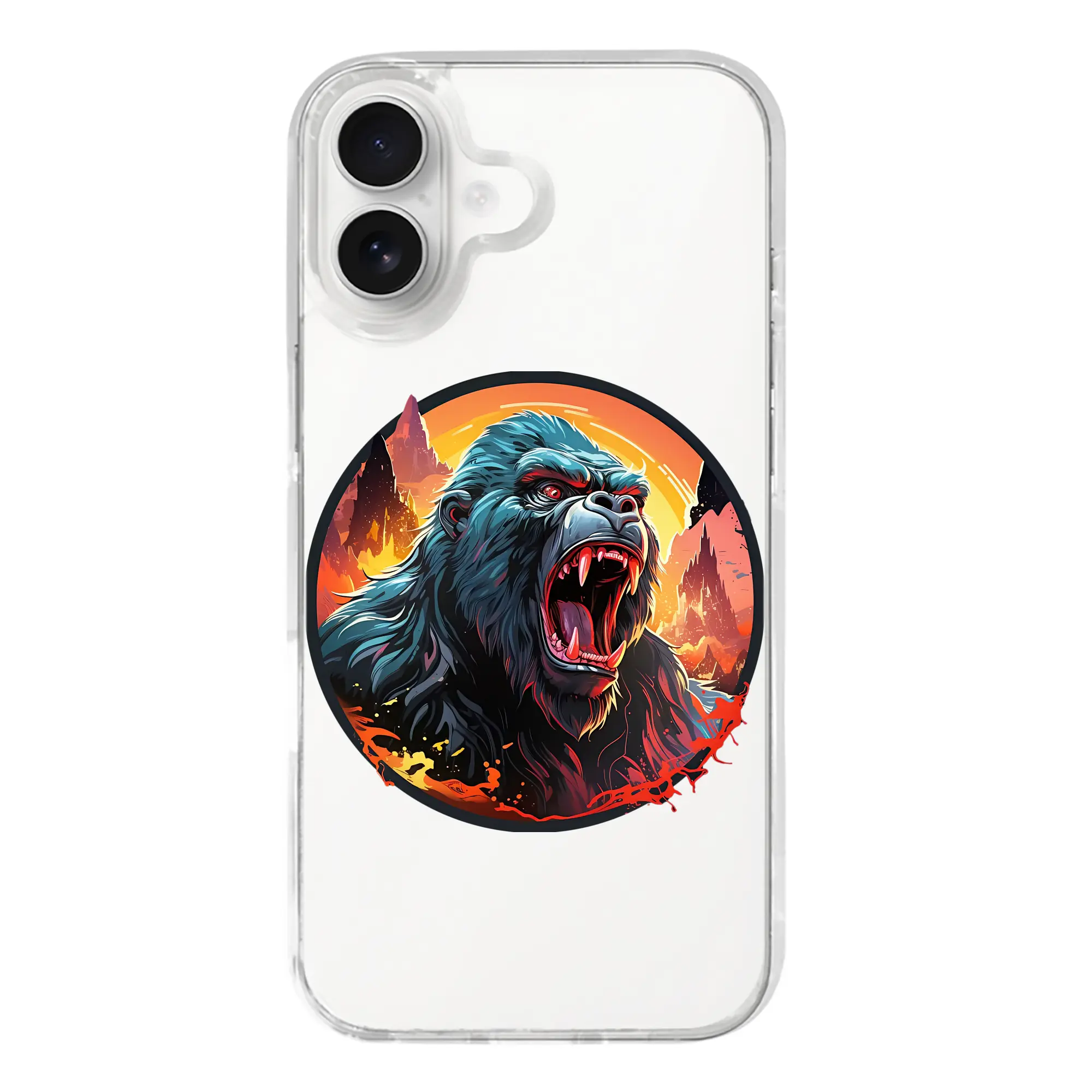 ゴジラ グッズ,キングコング - iPhone 17シリーズ 透明スマホケース – 薄型・耐衝撃・精密フィット保護カバー